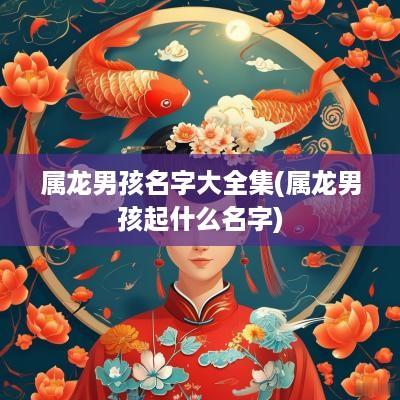 属龙男孩名字大全集(属龙男孩起什么名字) 属龙男孩名字大全集(属龙男孩起什么名字)