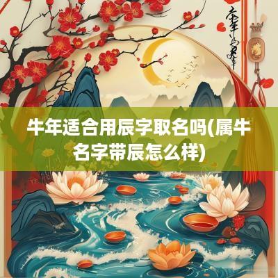 蛇年适合用辰字取名吗(属牛名字带辰怎么样)