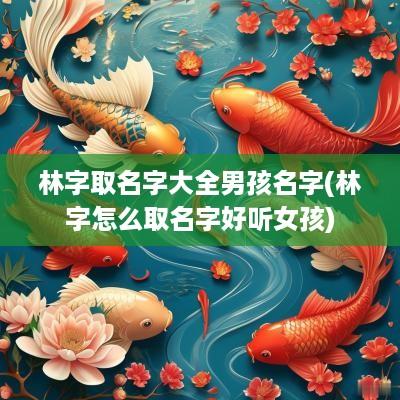 林字取名字大全男孩名字(林字怎么取名字好听女孩)