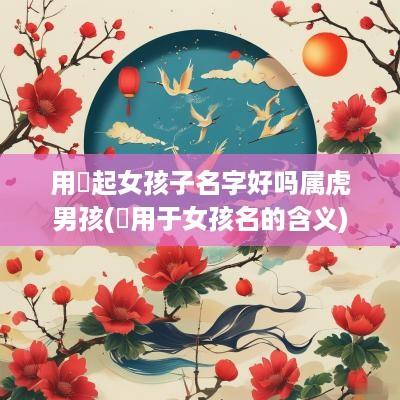 用珺起女孩子名字好吗属虎男孩(珺用于女孩名的含义)