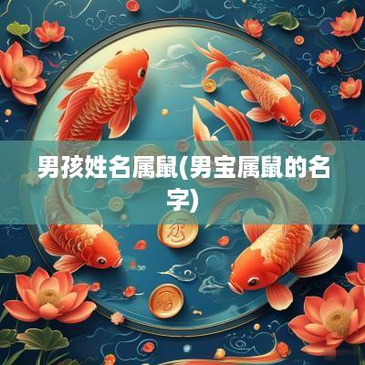 男孩姓名属鼠(男宝属鼠的名字)