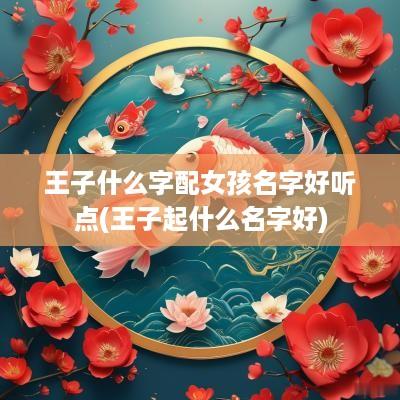 王子什么字配女孩名字好听点(王子起什么名字好)
