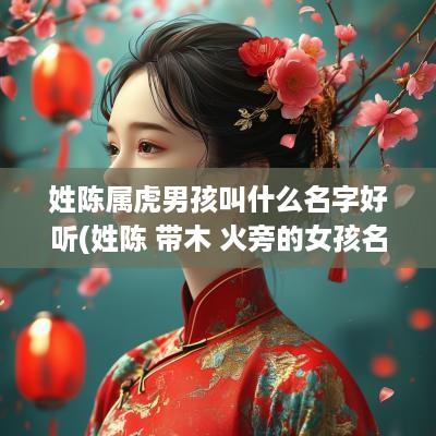 姓陈属虎男孩叫什么名字好听(姓陈 带木 火旁的女孩名字)