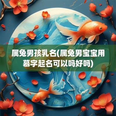 属兔男孩乳名(属兔男宝宝用慕字起名可以吗好吗)