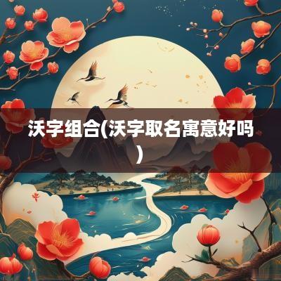 沃字组合(沃字取名寓意好吗)