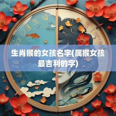 生肖猴的女孩名字(属猴女孩最吉利的字)