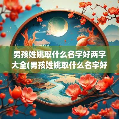 男孩姓姚取什么名字好两字大全(男孩姓姚取什么名字好两字好听)
