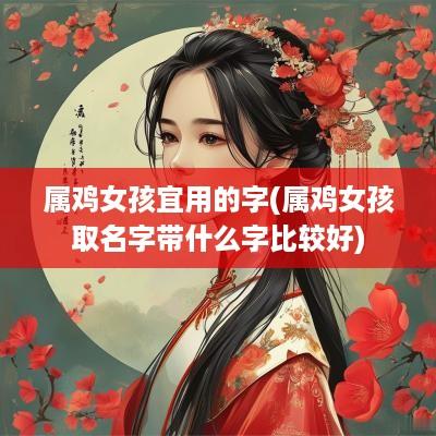 属鸡女孩宜用的字(属鸡女孩取名字带什么字比较好)