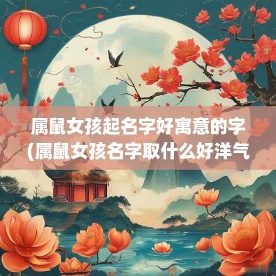 属鼠女孩起名字好寓意的字(属鼠女孩名字取什么好洋气) 属鼠女孩起名字好寓意的字(属鼠女孩名字取什么好洋气)
