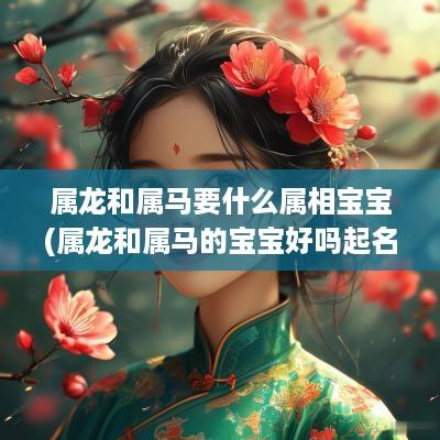 属龙和属马要什么属相宝宝(属龙和属马的宝宝好吗起名大全)