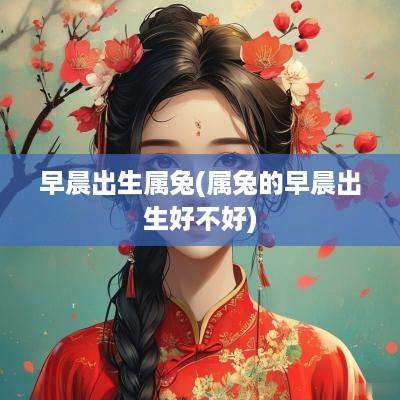 早晨出生属兔(属兔的早晨出生好不好)