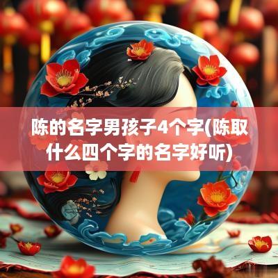 陈的名字男孩子4个字(陈取什么四个字的名字好听)