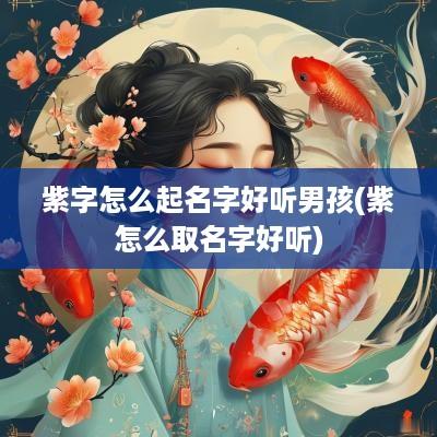 紫字怎么起名字好听男孩(紫怎么取名字好听)