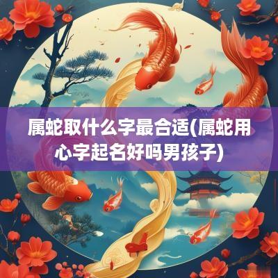 属蛇取什么字最合适(属蛇用心字起名好吗男孩子)