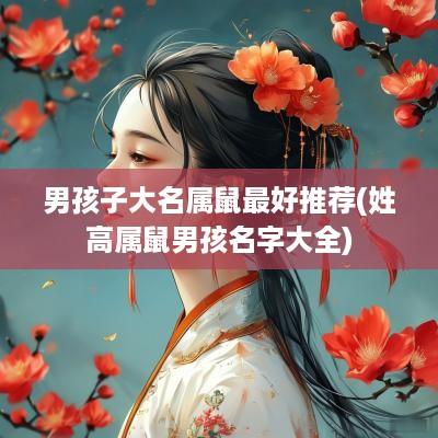 男孩子大名属鼠最好推荐(姓高属鼠男孩名字大全)