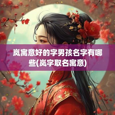岚寓意好的字男孩名字有哪些(岚字取名寓意)