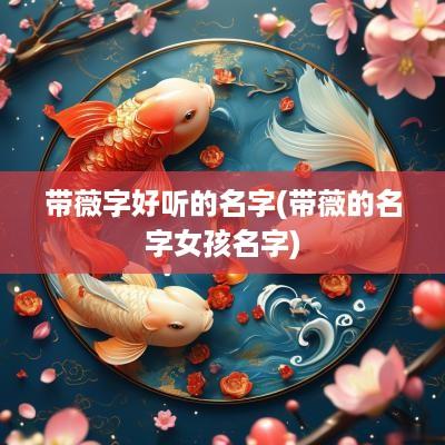 带薇字好听的名字(带薇的名字女孩名字)