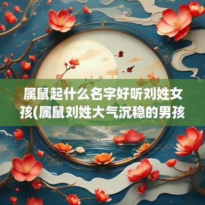 属鼠起什么名字好听刘姓女孩(属鼠刘姓大气沉稳的男孩名字)