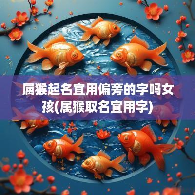 属猴起名宜用偏旁的字吗女孩(属猴取名宜用字)