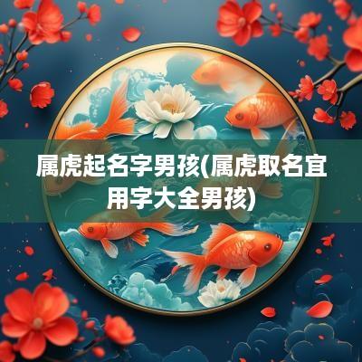 属虎起名字男孩(属虎取名宜用字大全男孩)