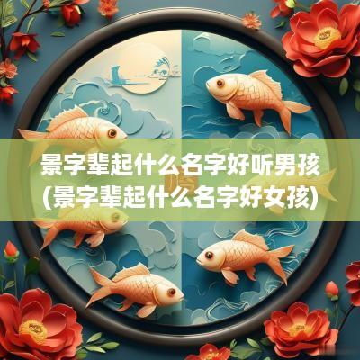 景字辈起什么名字好听男孩(景字辈起什么名字好女孩)