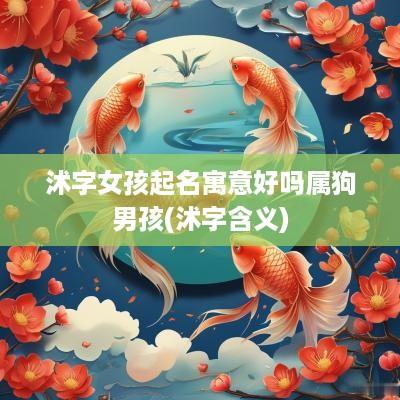 沭字女孩起名寓意好吗属狗男孩(沭字含义)