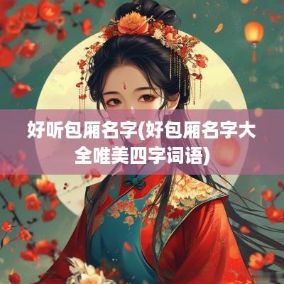 好听包厢名字(好包厢名字大全唯美四字词语)