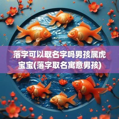 落字可以取名字吗男孩属虎宝宝(落字取名寓意男孩)