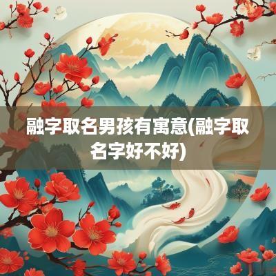 融字取名男孩有寓意(融字取名字好不好)