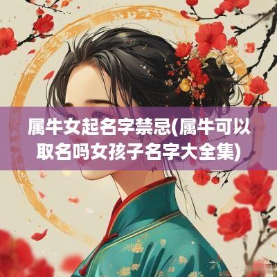 属牛女起名字禁忌(属牛可以取名吗女孩子名字大全集)