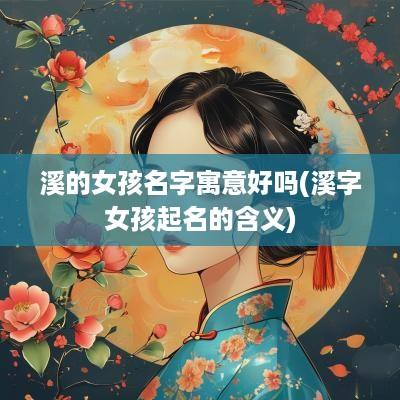 溪的女孩名字寓意好吗(溪字女孩起名的含义)
