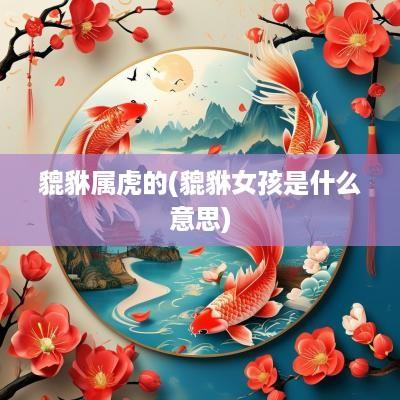 貔貅属虎的(貔貅女孩是什么意思)