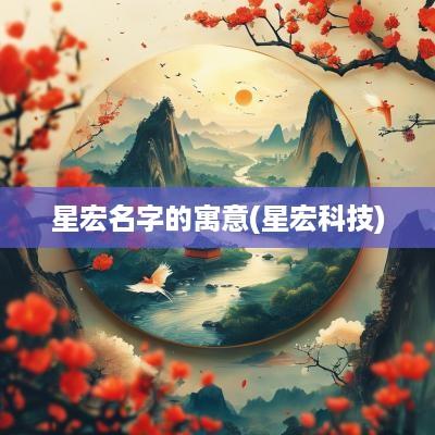 星宏名字的寓意(星宏科技)