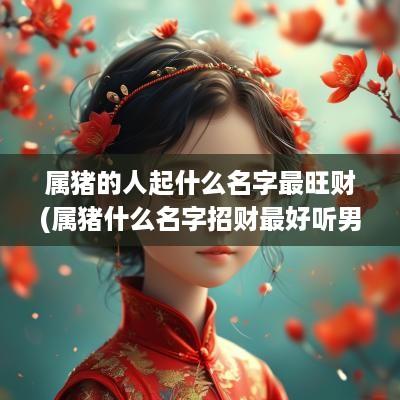 属猪的人起什么名字最旺财(属猪什么名字招财最好听男孩)