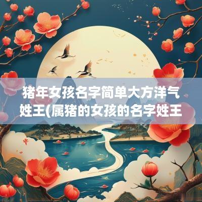 猪年女孩名字简单大方洋气姓王(属猪的女孩的名字姓王好吗怎么取)