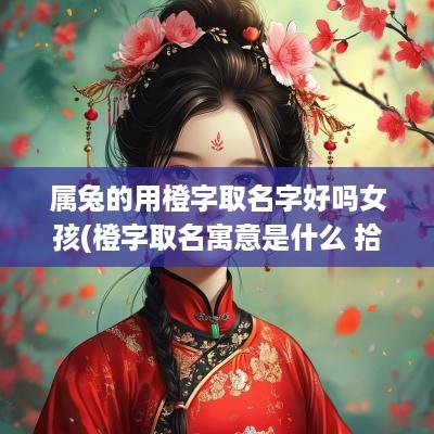 属兔的用橙字取名字好吗女孩(橙字取名寓意是什么 拾运网)