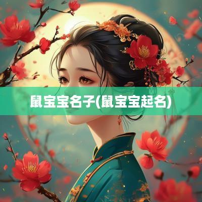 鼠宝宝名子(鼠宝宝起名)