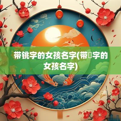 带铫字的女孩名字(带鈅字的女孩名字)