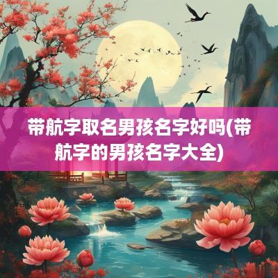 带航字取名男孩名字好吗(带航字的男孩名字大全)