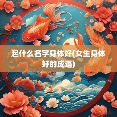 起什么名字身体好(女生身体好的成语)