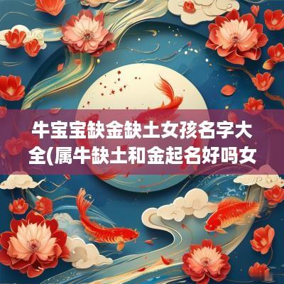 牛宝宝缺金缺土女孩名字大全(属牛缺土和金起名好吗女孩)