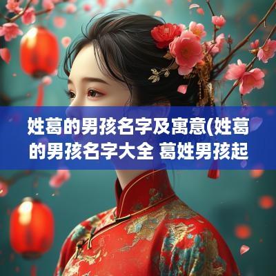 姓葛的男孩名字及寓意(姓葛的男孩名字大全 葛姓男孩起名)