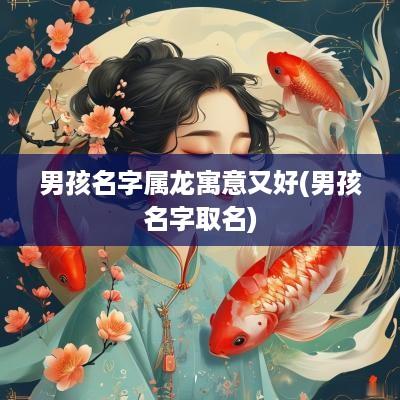男孩名字属龙寓意又好(男孩名字取名)