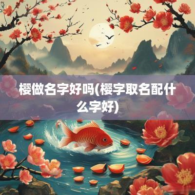 樱做名字好吗(樱字取名配什么字好)