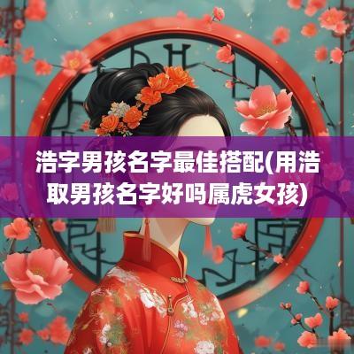 浩字男孩名字最佳搭配(用浩取男孩名字好吗属虎女孩)