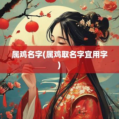 属鸡名字(属鸡取名字宜用字)