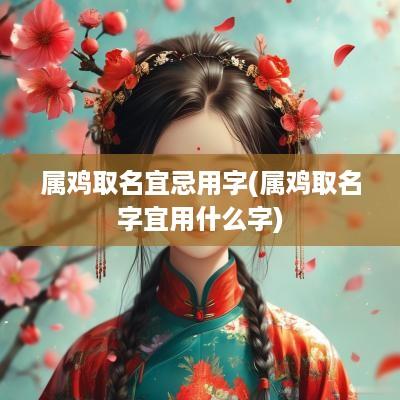 属鸡取名宜忌用字(属鸡取名字宜用什么字)
