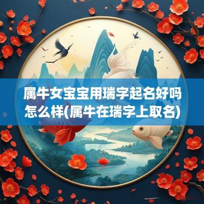 属牛女宝宝用瑞字起名好吗怎么样(属牛在瑞字上取名)
