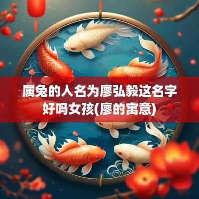 属兔的人名为廖弘毅这名字好吗女孩(廖的寓意)