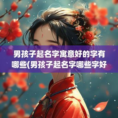 男孩子起名字寓意好的字有哪些(男孩子起名字哪些字好一点)